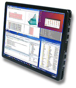 Großes hochauflösendes RL21QX Display für Fahrzeugeinsatz